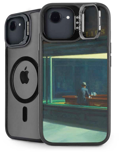 Edward Hopper Nighthawks 1942 iPhone 16e Kickstand Case