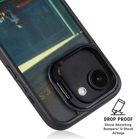 Edward Hopper Nighthawks 1942 iPhone 16e Kickstand Case