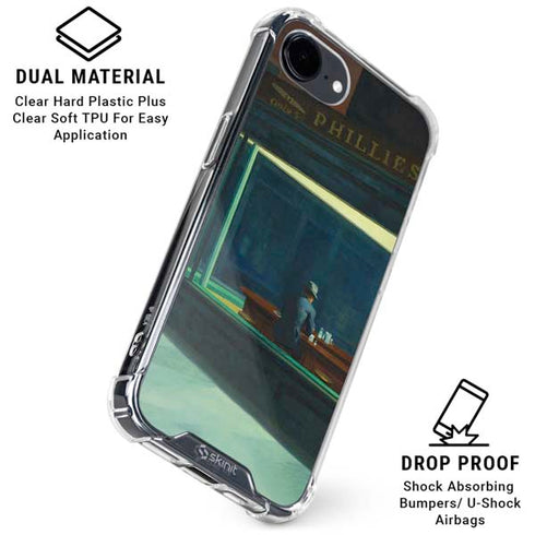 Edward Hopper Nighthawks 1942 iPhone 16e Clear Case