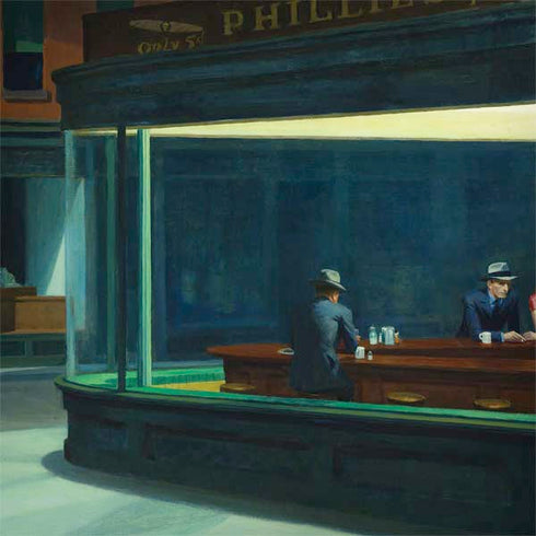 Edward Hopper Nighthawks 1942 MacBook Skins