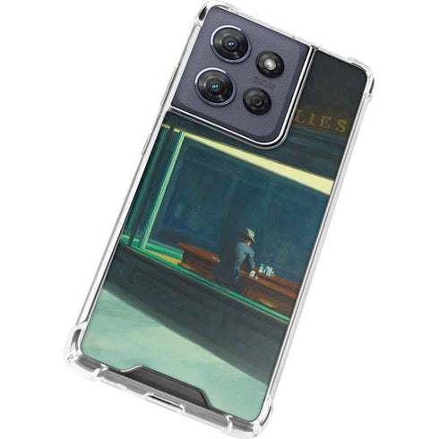Edward Hopper Nighthawks 1942 Moto G Play 5G (2025) Clear Case