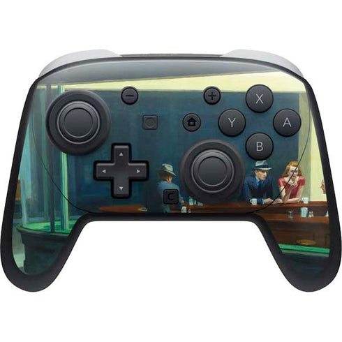Edward Hopper Nighthawks 1942 Nintendo Switch 2 (2025) Pro Controller Skin