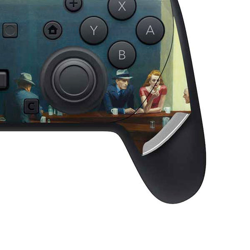 Edward Hopper Nighthawks 1942 Nintendo Switch 2 (2025) Pro Controller Skin