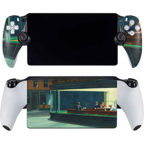 Edward Hopper Nighthawks 1942 PlayStation Portal Remote Player Skin
