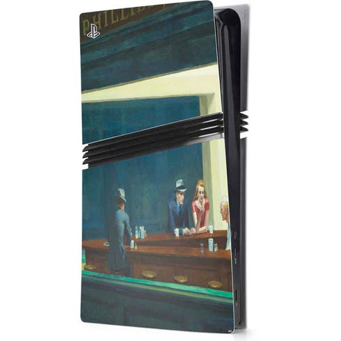 Edward Hopper Nighthawks 1942 PS5 Pro Console Skin
