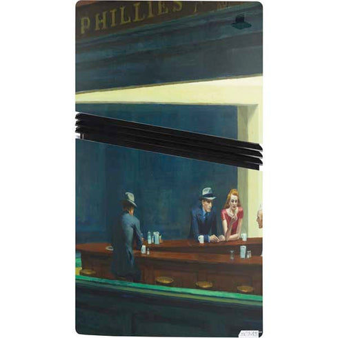 Edward Hopper Nighthawks 1942 PS5 Pro Console Skin