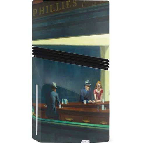 Edward Hopper Nighthawks 1942 PS5 Pro Disk Bundle Skin