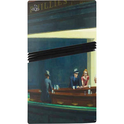 Edward Hopper Nighthawks 1942 PS5 Pro Disk Console Skin