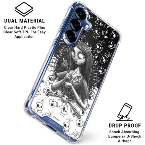 Disney The Nightmare Before Christmas Sally Art Galaxy S25 Plus Clear Case