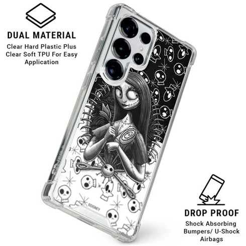 Disney The Nightmare Before Christmas Sally Art Galaxy S25 Ultra Clear Case