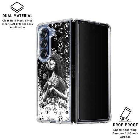 Disney The Nightmare Before Christmas Sally Art Galaxy Z Fold6 Clear Case