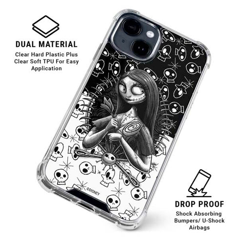 Disney The Nightmare Before Christmas Sally Art iPhone 15 Clear Case