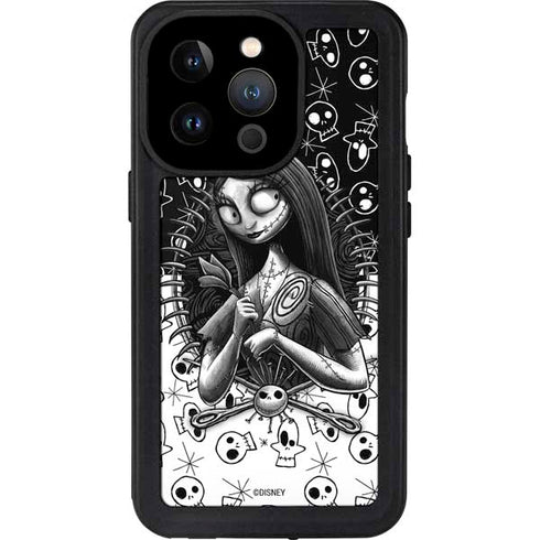Disney The Nightmare Before Christmas Sally Art iPhone 15 Pro Waterproof Case