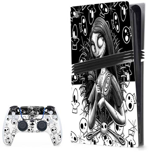 Disney The Nightmare Before Christmas Sally Art PS5 Pro Bundle Skin