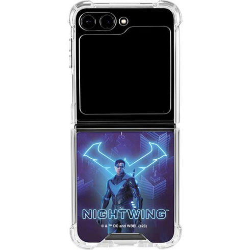 DC Comics Gotham Knights Nightwing Galaxy Z Flip6 Clear Case