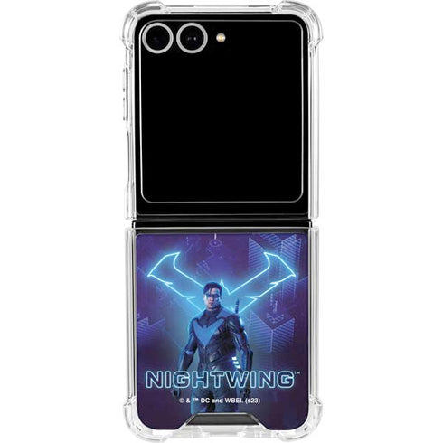 DC Comics Gotham Knights Nightwing Galaxy Z Flip7 Clear Case