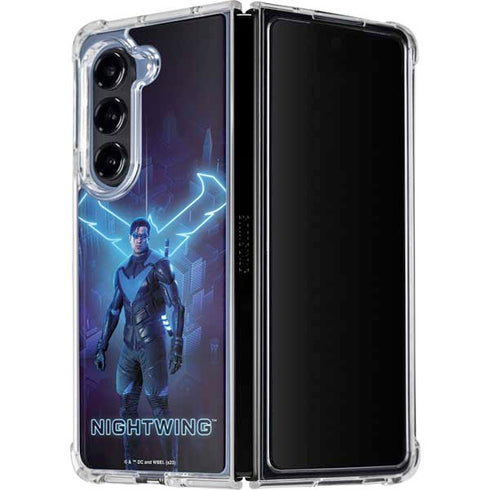 DC Comics Gotham Knights Nightwing Galaxy Z Fold5 5G Clear Case