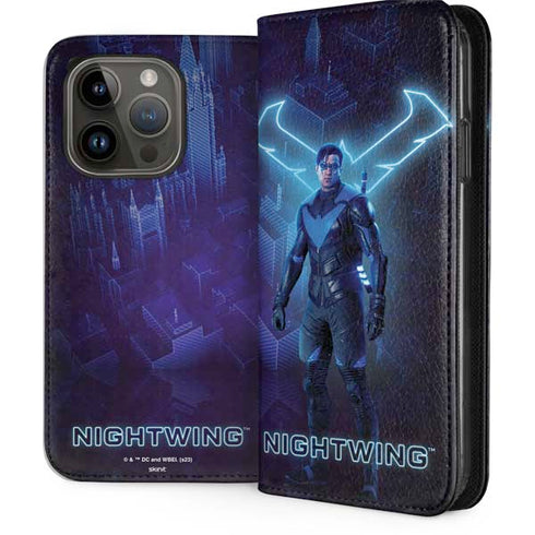 DC Comics Gotham Knights Nightwing iPhone 15 Pro Folio Case
