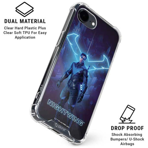 DC Comics Gotham Knights Nightwing iPhone 16e Clear Case