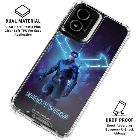 DC Comics Gotham Knights Nightwing Moto G Power 5G (2024) Clear Case