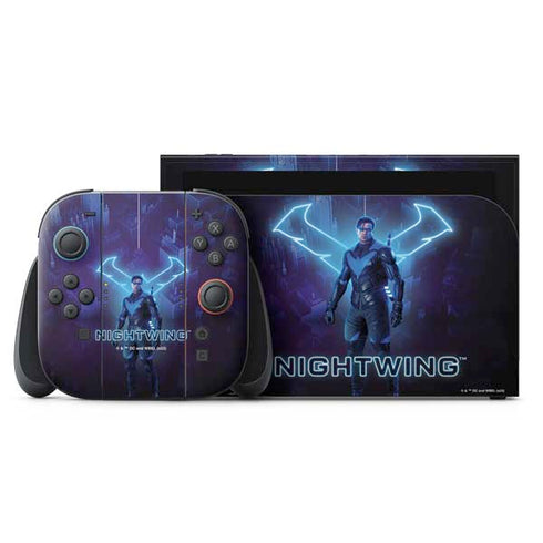 DC Comics Gotham Knights Nightwing Nintendo Switch 2 (2025) with Joy-Con Skin