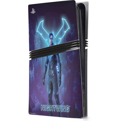 DC Comics Gotham Knights Nightwing PS5 Pro Console Skin