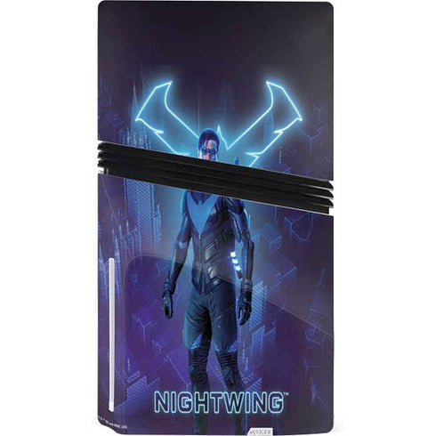 DC Comics Gotham Knights Nightwing PS5 Pro Disk Console Skin