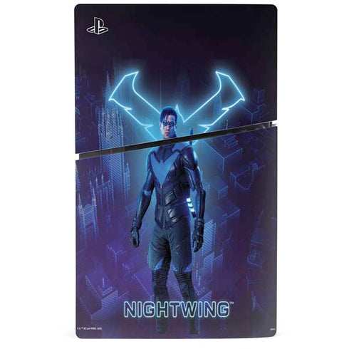 DC Comics Gotham Knights Nightwing PS5 Slim Digital Edition Console Skin