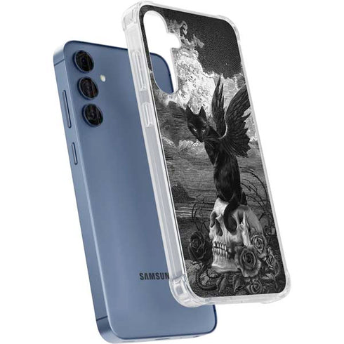 Alchemy Nine Lives of Poe Galaxy A35 5G Clear Case