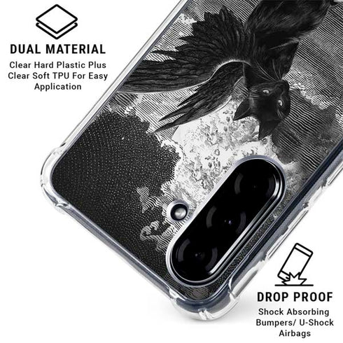 Alchemy Nine Lives of Poe Galaxy A36 5G Clear Case