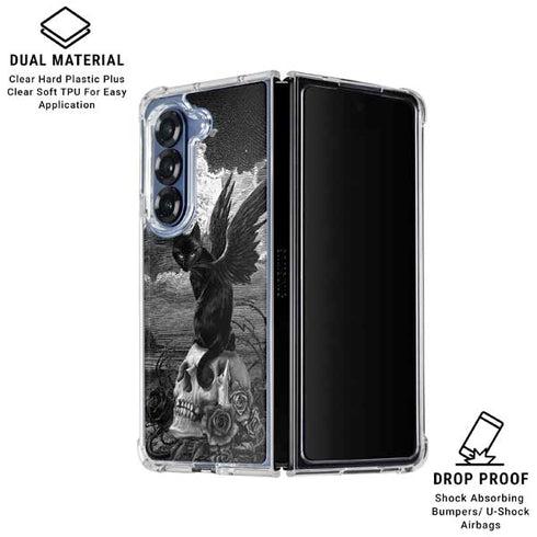 Alchemy Nine Lives of Poe Galaxy Z Fold6 Clear Case