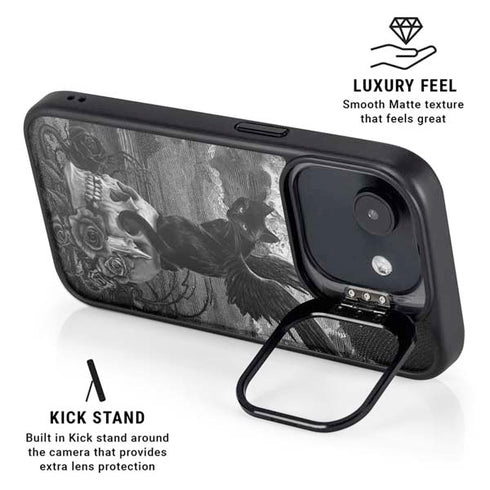 Alchemy Nine Lives of Poe iPhone 16e Kickstand Case