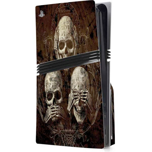 Alchemy Carta No Evil PS5 Pro Disk Console Skin