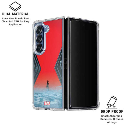 Marvel Black Widow No More Secrets Galaxy Z Fold7 Clear Case