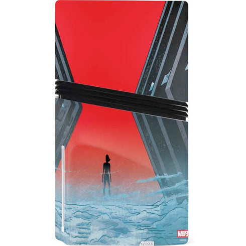 Marvel Black Widow No More Secrets PS5 Pro Disk Console Skin