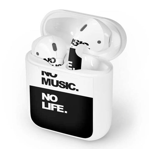 No Music No Life Apple AirPods Skin