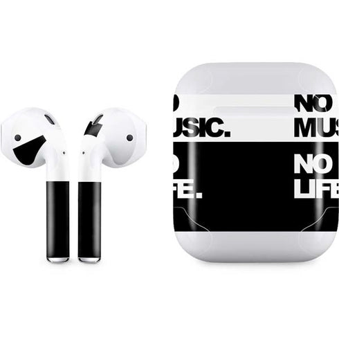 No Music No Life Apple AirPods Skin