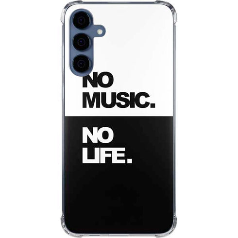 No Music No Life Galaxy A35 5G Clear Case