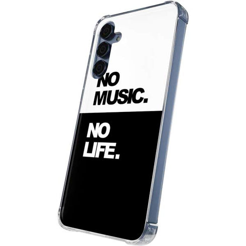 No Music No Life Galaxy A35 5G Clear Case