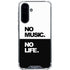 No Music No Life Galaxy A36 5G Clear Case