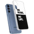 No Music No Life Galaxy A55 5G Clear Case