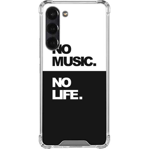 No Music No Life Galaxy S24 FE Clear Case