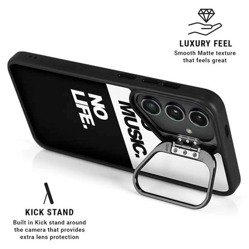 No Music No Life Galaxy S25 Ultra Kickstand Case