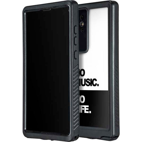 No Music No Life Galaxy S24 Ultra Waterproof Case