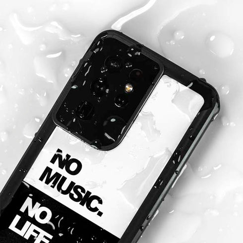 No Music No Life Galaxy S24 Ultra Waterproof Case