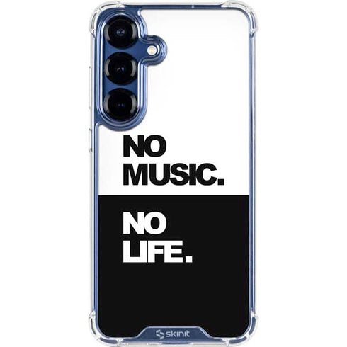 No Music No Life Galaxy S25 Plus Clear Case