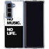 No Music No Life Galaxy Z Fold5 5G Clear Case
