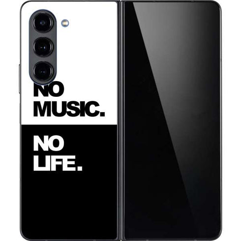 No Music No Life Galaxy Z Fold5 5G Skin