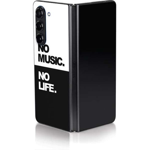 No Music No Life Galaxy Z Fold5 5G Skin