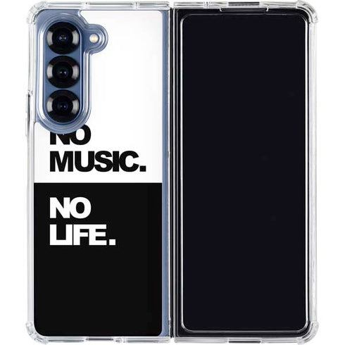 No Music No Life Galaxy Z Fold6 Clear Case